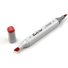 Depposite Touchliit Çift Taraflı Marker Kalem Coral Red R12