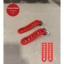 2li Silikon Sap Çelik Saplı Çaydanlıklar Için Tutacak (Kırmızı 12CM)