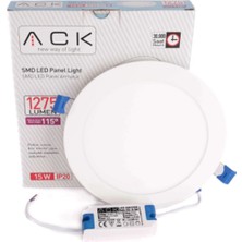 Ack-AP01-01530 15 W Sıva Altı Yuvarlak LED Panel  Beyaz