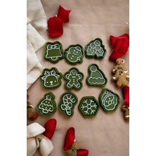 Yılbaşı Temalı Kurabiye Kalıpları - 20 Parçalı Özel Set (Kesici ve Şekillendirici)