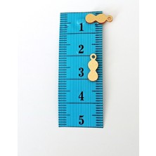 Royaleks Oya Abiye Bileklik Kolye Pleksi Metalik Plastik Pul Altın Renk 8 Gram 100 Adet - Bnc492