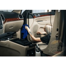 Roro Auto Fuji 3'lü Mikrofiber Araç Kurulama ve Oto Temizlik Bezi  40X40 440 Gsm Mavi