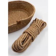Bavyera Tekstil, Örgü Halat 10 Metre (7mm) Tress Kordon Ip Paracord Makrome Suplai Hobi, Kamp, Çadır, Hamak