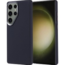 Galaxy S25 Ultra Uyumlu Kılıf Magsafe Şarj 1,5 mm Karbon Fiber Görünümlü Nekst Kapak