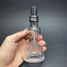 Ahsa Ticaret 1 Adet 80 cc Gelin Model Cam Parfüm Kolonya Şişesi - Hediyelik Kolonya Şişesi - 80 ml