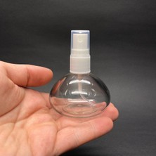 Ahsa Ticaret 4 Adet 50 cc Basık Kolonya Şişesi - Düğün, Nişan, Kına Için Hediyelik Kolonya Şişeleri - 50 ml
