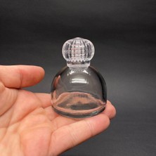 Ahsa Ticaret 4 Adet 50 cc Kubbe Cam Şişe - Düğün, Nişan, Kına İçin Hediyelik Kolonya Şişeleri - 50 ml