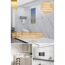 Trendpoint Kendinden Yapışkanlı Mermer Görünümlü 60CM×500CM Premium Zemin Duvar Kağıdı Dolap Kaplama