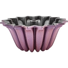 Stella - Döküm Yanmaz Yapışmaz Kek ve Tart Kalıbı Pink 25 cm