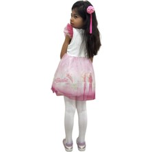 Barbie Baskılı  Kız Elbise 2/5  Yaş