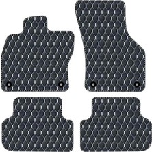 Subaru Xv 2018 Sonrası Uyumlu Beyaz Dikişli Siyah Deri Paspas