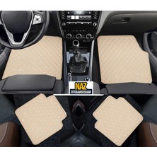 Volkswagen Tiguan 2024+ Uyumlu Bej Dikişli Bej Deri Paspas