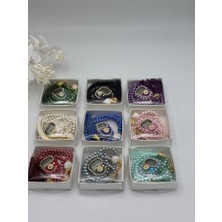 10 Adet Hediyelik Çeyizlik Kutulu Tesbih ve Taşlı Zikirmatik Seti ( Mevlit-Sünnet-Hac-Umre)