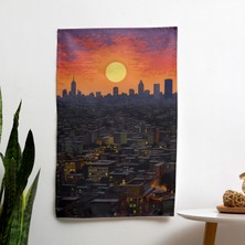 Painted Anarchy Afro Kentsel Çeşitlilik  Duvar Sanatı - Canlı Süblimasyon Baskılı Şık Kumaş Duvar Asılı Örtü