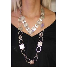 Uniquetrenders Kadın Gümüş Kaplama Antik Kolye Etnik Antik Otantik Tasarım Kolye