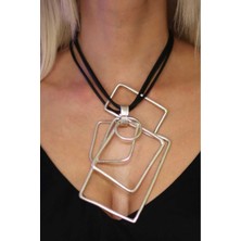 Uniquetrenders Kadın Gümüş Kaplama Antik Kolye Etnik Antik Otantik Tasarım Kolye