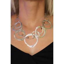 Uniquetrenders Kadın 925 Ayar Gümüş Kaplama Kolye Etnik Antik Otantik Tasarım Kolye