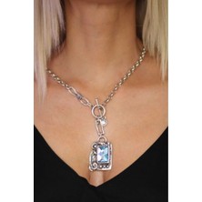 Uniquetrenders Kadın Gümüş Kaplama Antik Kolye Etnik Antik Otantik Tasarım Kolye