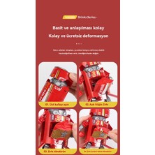 GXG Soda Kutu Dönüşüm Robot Samuray Yaratıcı Oyuncak Modeli (Yurt Dışından)