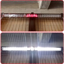 Dekohop  Off-Road Premium Tavan LED Bar 105 cm Beyaz Işık Projektör Kırmızı Göz Gündüz LED Metal Gövde