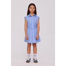 Bg Store Kız Çocuk Mavi Elbise