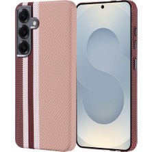 Samsung Galaxy S24 Kılıf Magsafe Şarj Özellikli Karbon Fiber Görünümlü Kapak (Nekst)