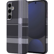 Samsung Galaxy S24 Fe Kılıf Magsafe Şarj Özellikli Karbon Fiber Görünümlü Kapak (Nekst)