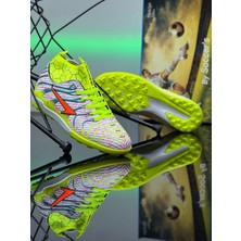 Nstil Çocuk Yetişkin Halısaha Krampon Çoraplı Çivisiz Desenli Bağcıklı Futbol Spor Ayakkabısı 2060