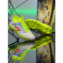 Nstil Krampon Çoraplı Çivili Desenli Bağcıklı Air Halı Saha ve Çim Zemin Futbol Spor Ayakkabısı 2060