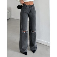 Dema Kadın  Pamuk Denim Palazzo Pantolon