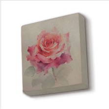 Gül Baskılı Taş Magnet 5x5