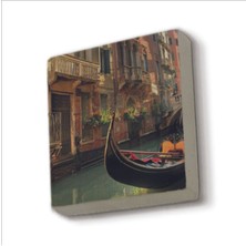 Venedik Görseli Baskılı Taş Magnet 5x5