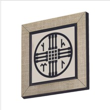 Tengricilik Sembolü Baskılı Mdf Magnet 7x7