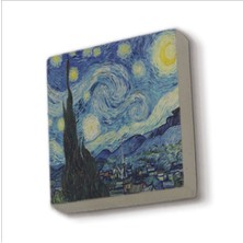 Yıldızlı Gece (Vincent Van Gogh, 1889) Baskılı Taş Magnet 5x5