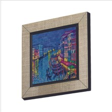 Venedik Görseli Baskılı Mdf Magnet 7x7