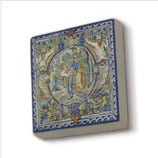 Hollanda Çinisi Baskılı Taş Magnet 5x5