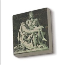 Pietà (Michelangelo, 1498) Baskılı Taş Magnet 5x5