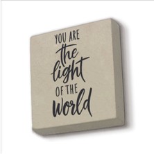 Matta 5:14  Baskılı Taş Magnet 5x5