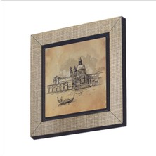 Venedik Görseli Baskılı Mdf Magnet 7x7