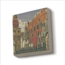 Italya Görseli Baskılı Taş Magnet 5x5
