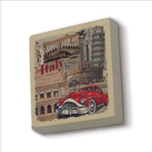 Italya Görseli Baskılı Taş Magnet 5x5