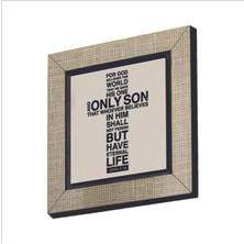 Yuhanna 3:16 Baskılı Mdf Magnet 7x7