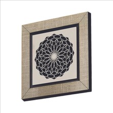 Yuvarlak Rumi Desen Baskılı Mdf Magnet 7x7