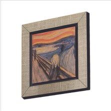 Çığlık (Edvard Munch, 1893) Baskılı Mdf Magnet 7x7