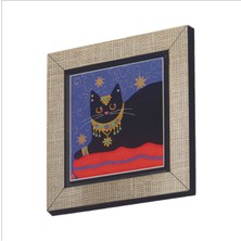 Kedi Baskılı Mdf Magnet 7x7