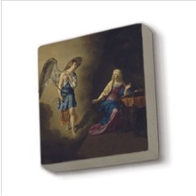 Meryem’e Müjde (Adriaen Van De Velde, 1667) Baskılı Taş Magnet 5x5