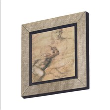 Eskiz Çizim (Leonardo Da Vinci) Baskılı Mdf Magnet 7x7