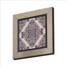 Italyan Çini Deseni Baskılı Mdf Magnet 7x7