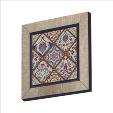 Italyan Çini Deseni Baskılı Mdf Magnet 7x7