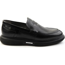 Bambi Siyah Leather Erkek Casual Ayakkabı E01075619103